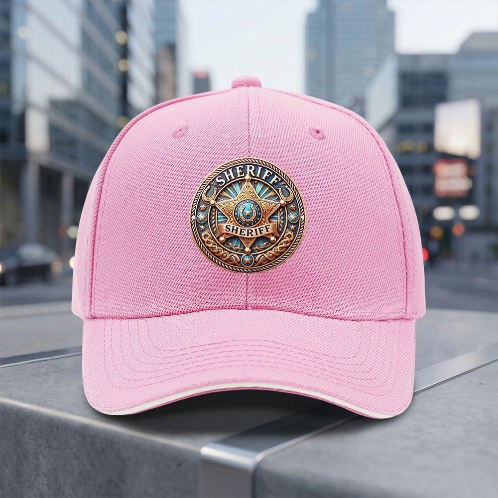 Sheriff Badge Adjustable Baseball Cap Lightweight Breathable AllSeason Daily Commuting Trendy Gift