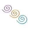 3pcs Spiral Cable Knitting Needle DIY Rustproof Metal Cable Needle Shawl Pin Practical Round Spiral Needle for Sweaters
