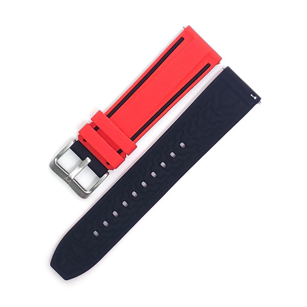 20mm 22mm 24mm Silicone Rubber Strap For Ticwatch Pro 5 Watch Band For Ticwatch Pro 3 Ultra GPS LTE/GTX/GTH 2/E3 Wristband