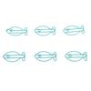 100pcs Paper Clips Multipurpose Cute Fish Shaped Exquisite Rustproof Metal Paper Clips for Home