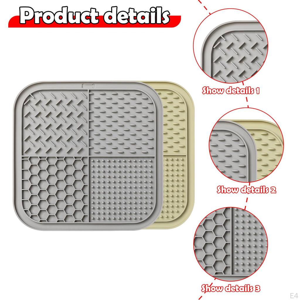 2Pcs Dog Slow Feeder Pad Food Dispenser Pet Eating Non Slip Sniff Mat Lick for Dogs