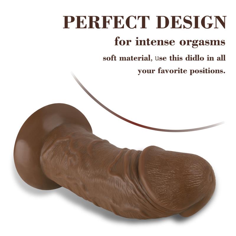 Shuanghui Eggless Dildo Sucker Big Penis Diameter 6.5cm Adult Erotic Sex Products