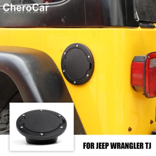 Fuel Filler Cover Gas Tank Cap For 97-06 Jeep Wrangler TJ Unlimited Accessories