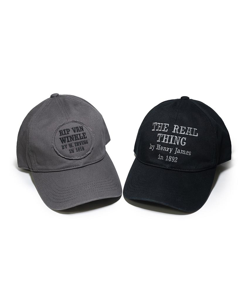 Taimseullib Real Thing Vintage Washed Cap Black (Sizes M, L)