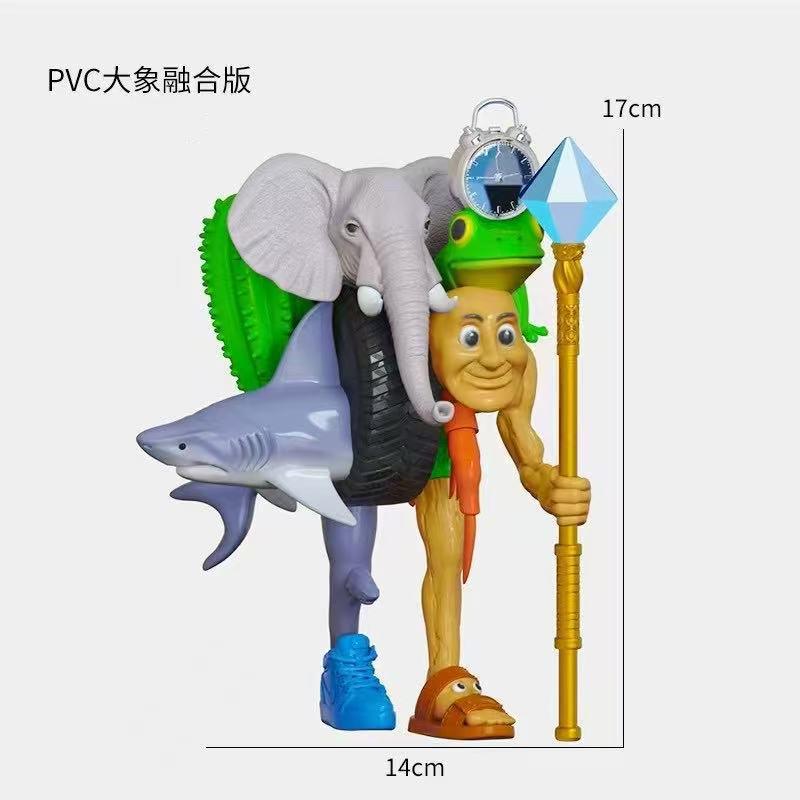 Tung Tung Sahur Action Figure Toy Tralalero TralalaLiriLi LarllaBoneca Ambalam Figure Toys Figurines Desktop Ornament