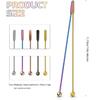 Coffee Stick Stainless Steel Swizzle Stick Reble Metal Stir Sticks Cocktail Coffee Drink Stirrer Spoon Beverage Cocktail Stirrers Stir with Small