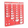 34PCS Screw Nut and Bolt Thread Checker Aluminum Alloy High Accuracy Bolt Nut Measuring Tool