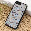 Pink Blue Colorful Butterfly Print Phone Case For iPhone 17 Air 13 12 Cover For Apple 14 15 16 Pro Max Plus