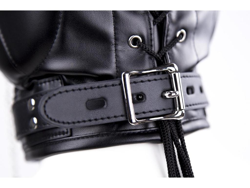 Erotic Bondage Mask and Gag Hood for Adults