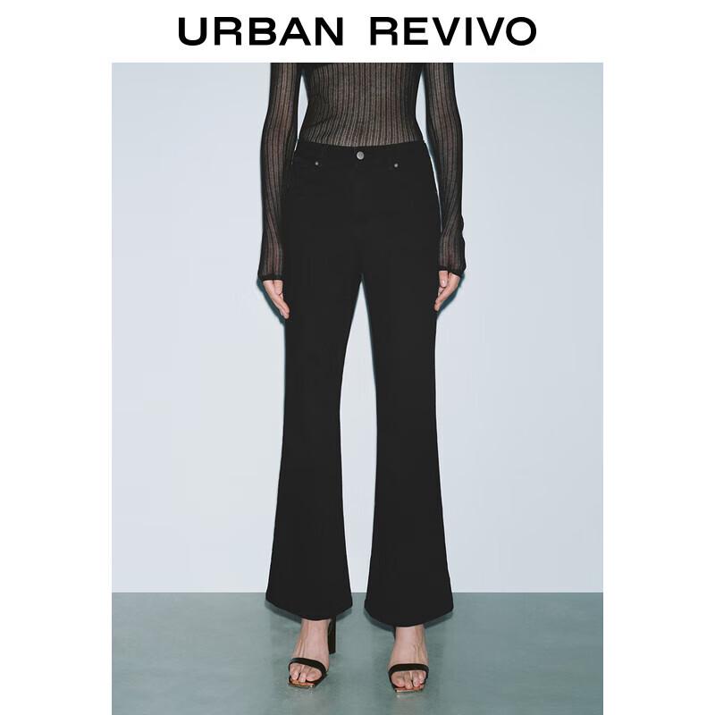 

UR 2025 Spring Women s High-Waist Slim Fit Flared Denim Jeans 30