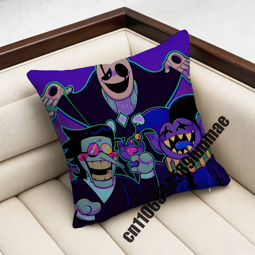 Game DDeltarune Spamton Throw Pillow Case Sham For xcm xcm Square Home Pillowcase Cushion Cover