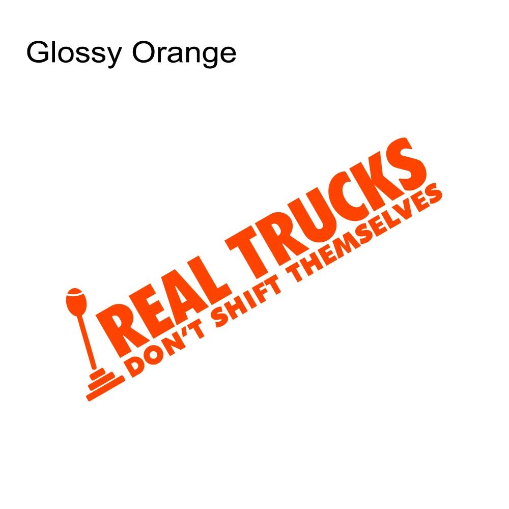 Car Window Sticker Real Trucks Don't Shift Themselves Fit Truck Vinyl Film Decor Decal For Ford F150 Chevrolet Silverado Pickup