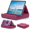 Tablet Pillow Holder Foldable Stand For Lap Bed And Desk Tablet Soft Pad Dock With Pocket & Stylus Mount For IPad Pro