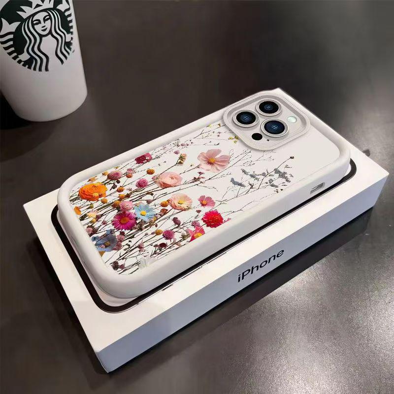 

Floral Cross-Border iPhone 17PROMAX/16/15/14/16e Soft Phone Case 15