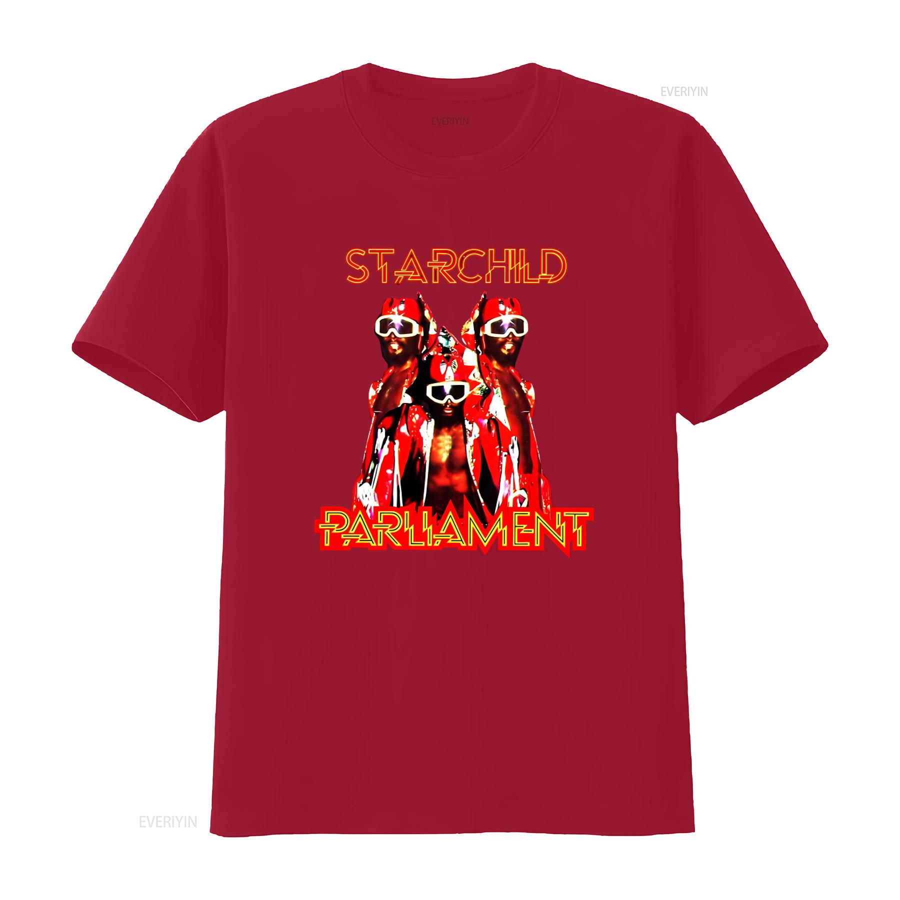 George Clinton Starchild Album T Shirt Parliament Eddie Hazel Funkadelic vintage Washed Casual graphic fashion Unisex Stylish S