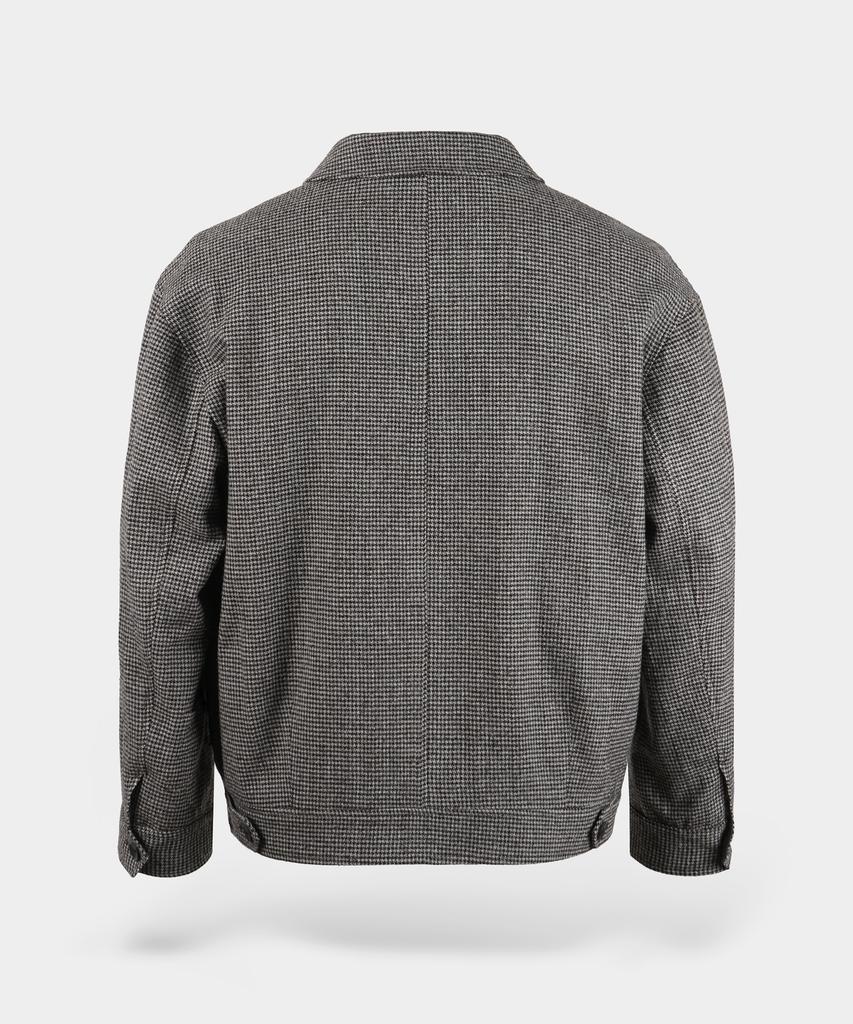 Birbante Heritage Houndstooth Blouson Jacket - Beige