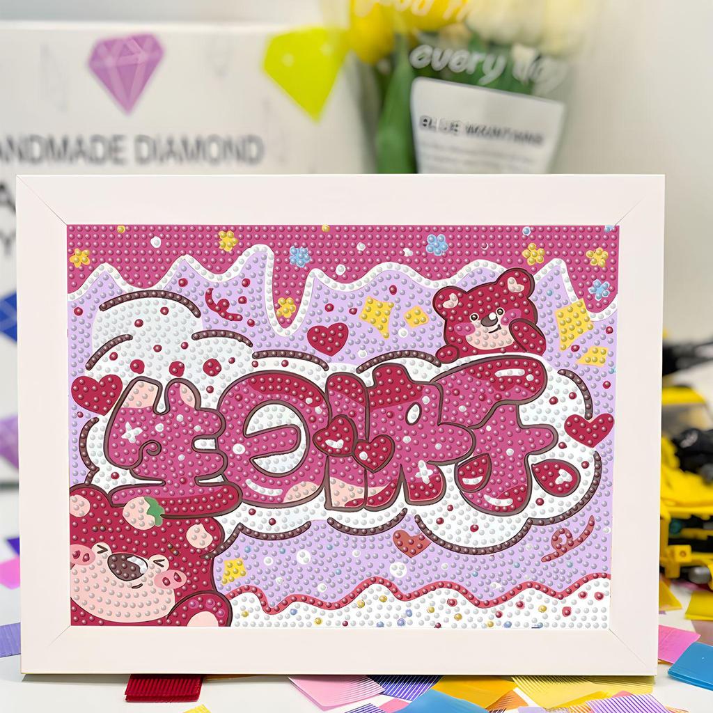 Kit de Peinture Diamant 5D Sanrio Encadré – Jouet Éducatif pour Enfants