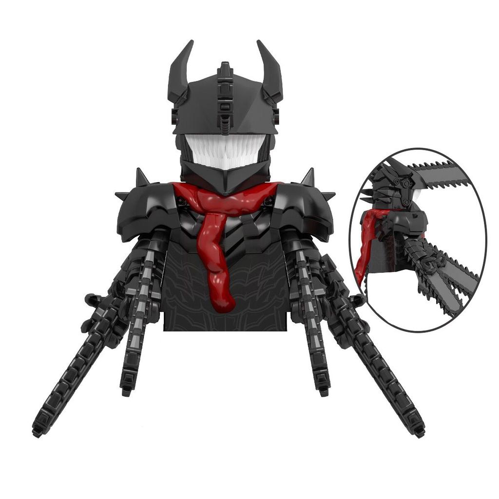 Japan Anime Figures Chainsaw Man Denji Pochita Katana Assembled Building Blocks Minifigure Children's Kids Educational Gift