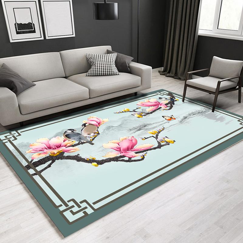 Chinese Series Carpet Living Room Bedroom Home Carpet Floor Mat Rectangular Carpet Bedroom Bedside Blanket