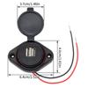 3.1A Dual Usb Charger Socket Car Charger Dual Waterproof Adapter Power Socket