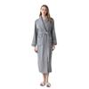 Velvet & Fleece Couple Pajamas: Unisex Long Bathrobe for Autumn/Winter