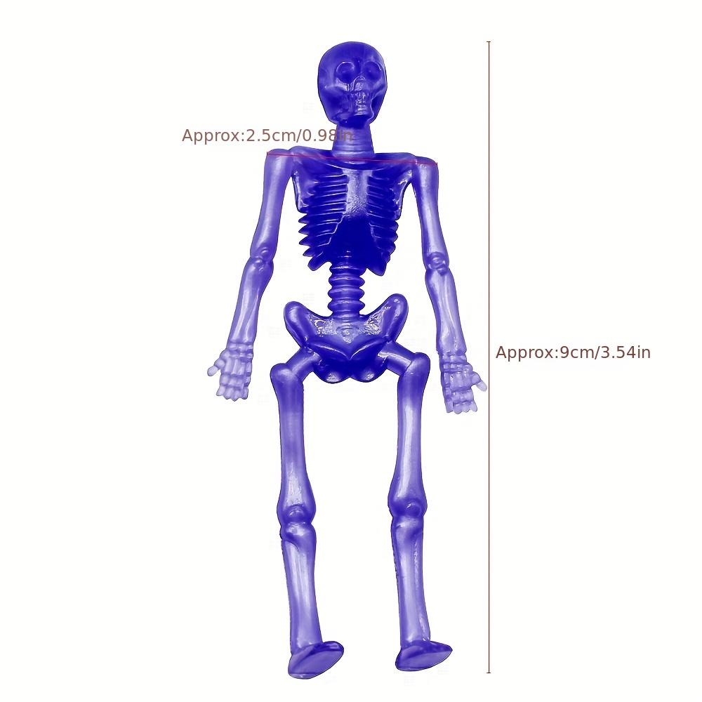 50/30/20/10 szt. Rozciągliwe Szkieletowe Lepkie Zabawki Kolor Mieszany Rozciągliwa Czaszka Gniotki Zabawki Dla Dzieci Upominek na Przyjęcie Szczęśliwego Halloween