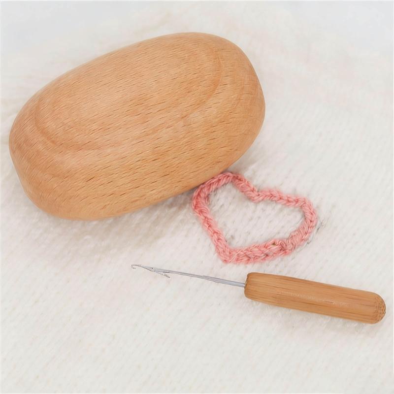 Wood and Stainless Steel Darning Board Set for Professional Clothing Hole Repair Tasks Including Polyester Thread