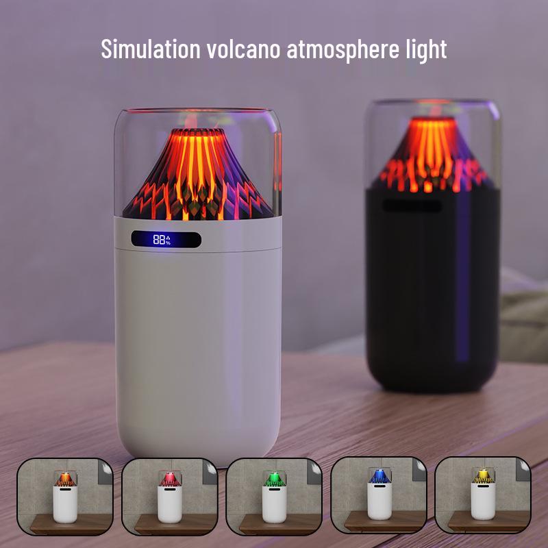 Volcano USB Aromatherapy Humidifier: Compact, Rechargeable, Digital Display