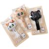Cat Style Click Pen Plush Quick-drying Pen Cute Gel Pens  School Offce Use
