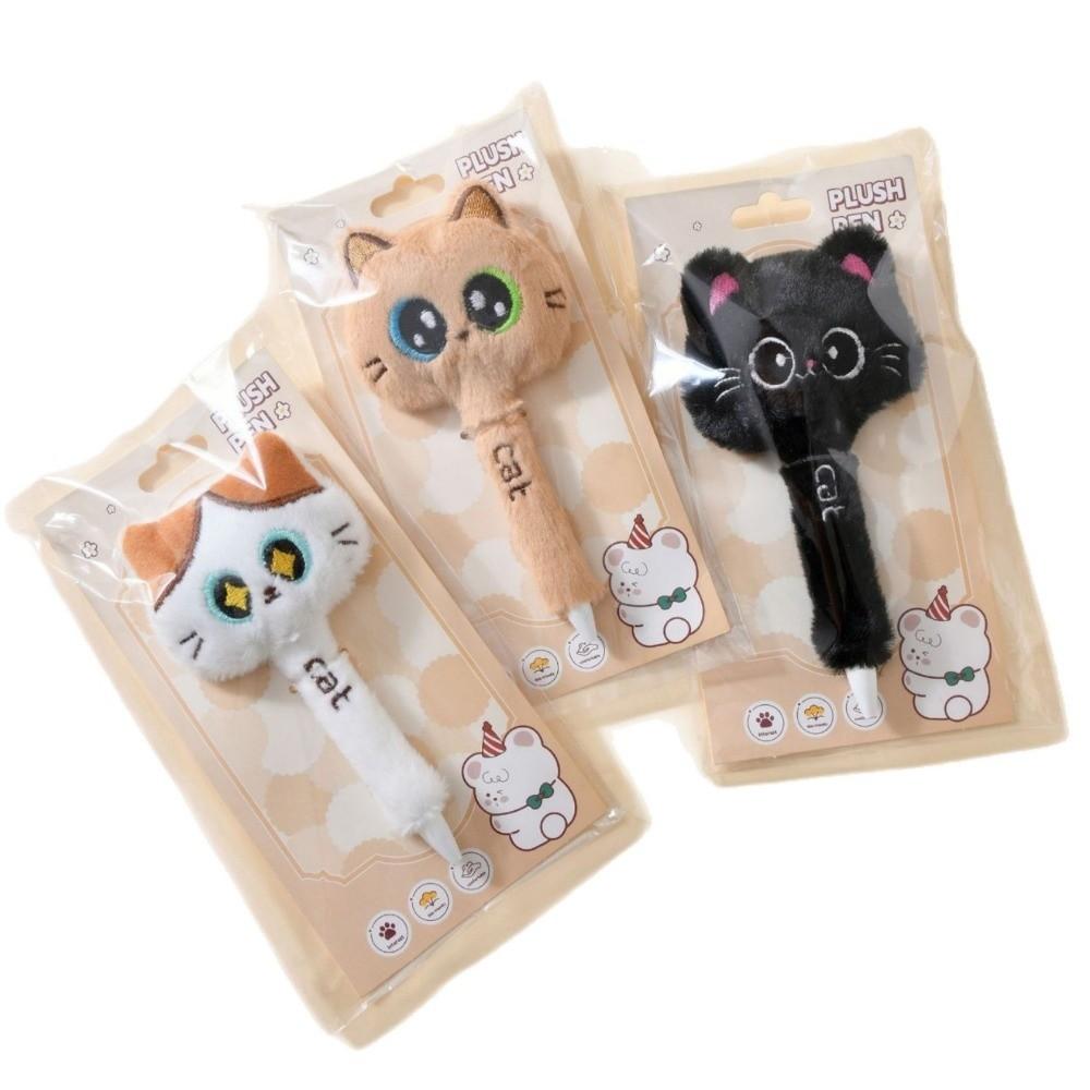 Kreative Katzen-Stil Gel-Stifte 0,5 mm Spitze Druckbleistift Schwarze Tinte Unterschriftsstift Für Schule und Büro