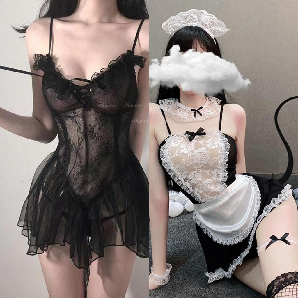 Seductive Plus-Size Lingerie & Outfits: Maid, Secretary, Teacher Themes, Tempting Sleepwear, No-Removal Needed, Pure to Passionate Styles for Women.