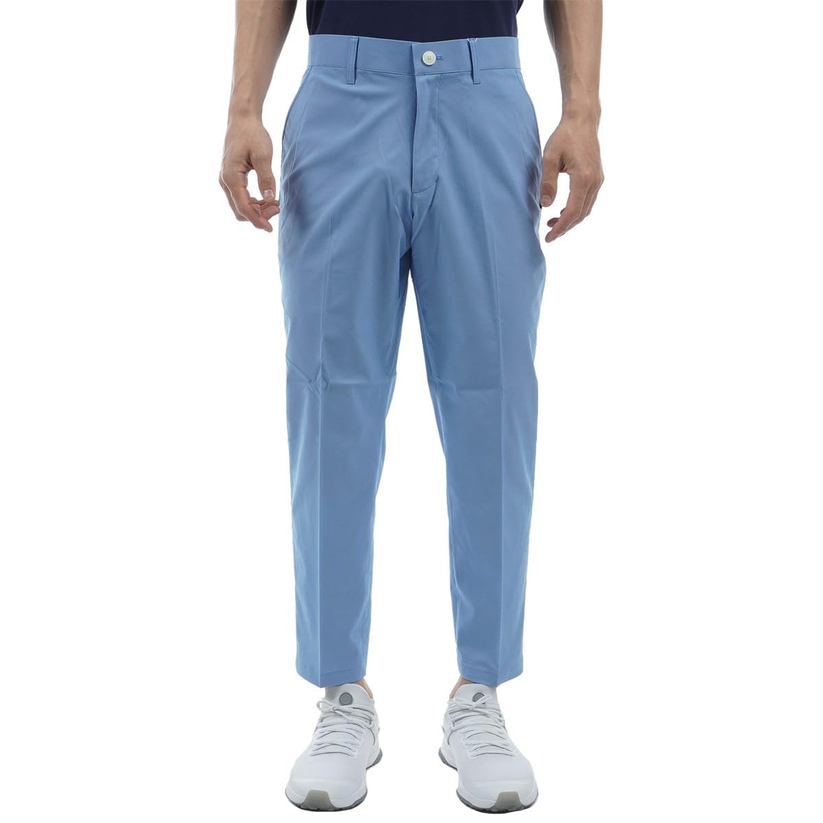 

Golf Wide Cropped Pants Absorbent Quick 5 [New Balance] Men s (Stretch/Sweat Drying) / 012-4131002 112_Blue [L]