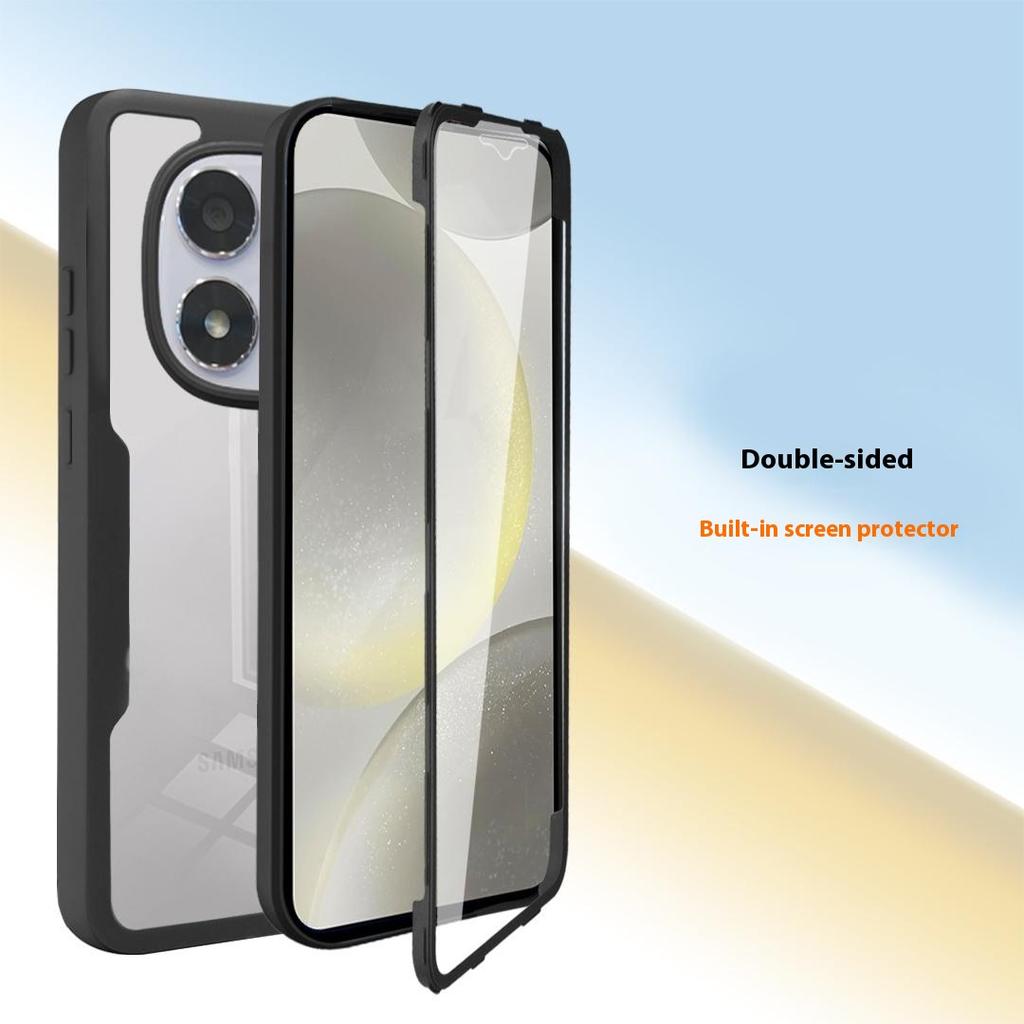 For Xiaomi Poco X7 5G/Redmi Note 14 Pro+ 5G/Note 14 Pro 5G Case Acrylic + TPU Clear Phone Cover with PET Screen Film