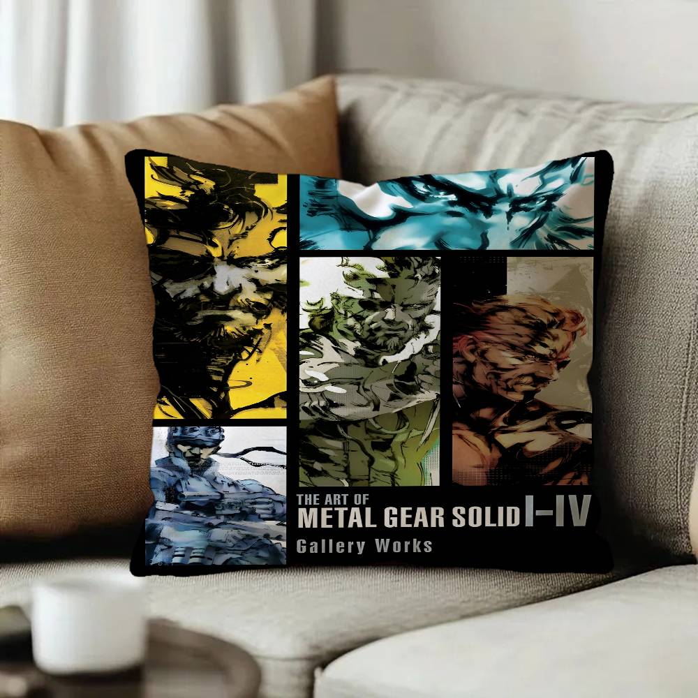 Game Metal Gear Solid Solid 2 3 4 Lucky Dragon pillow cover sofa cushion cover home room decoration children gift