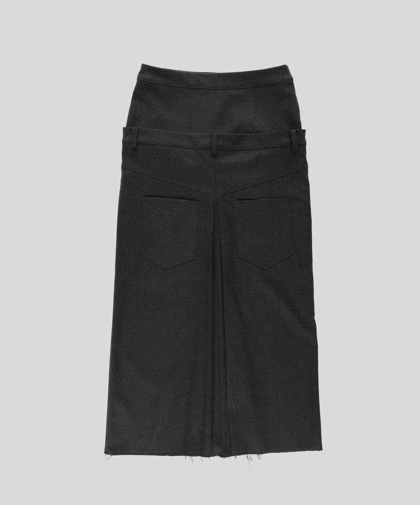 Seutillesseodi Double Waist Maxi Skirt