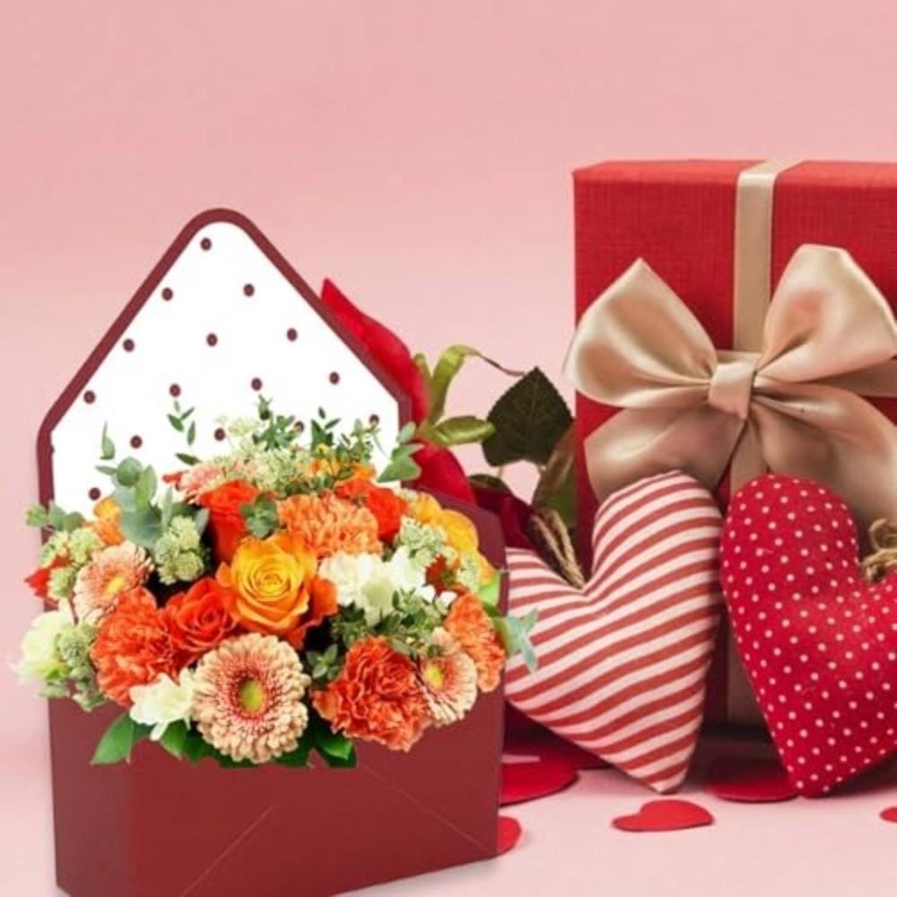 Empty Valentine Envelope Boxes DIY Flower Bouquet Paper Boxes New Bouquet Envelope Box Anniversary