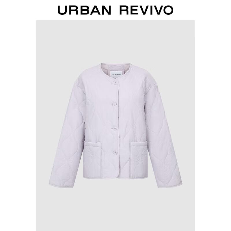 

Женская стеганая хлопковая куртка UR с бантом и круглым вырезом M