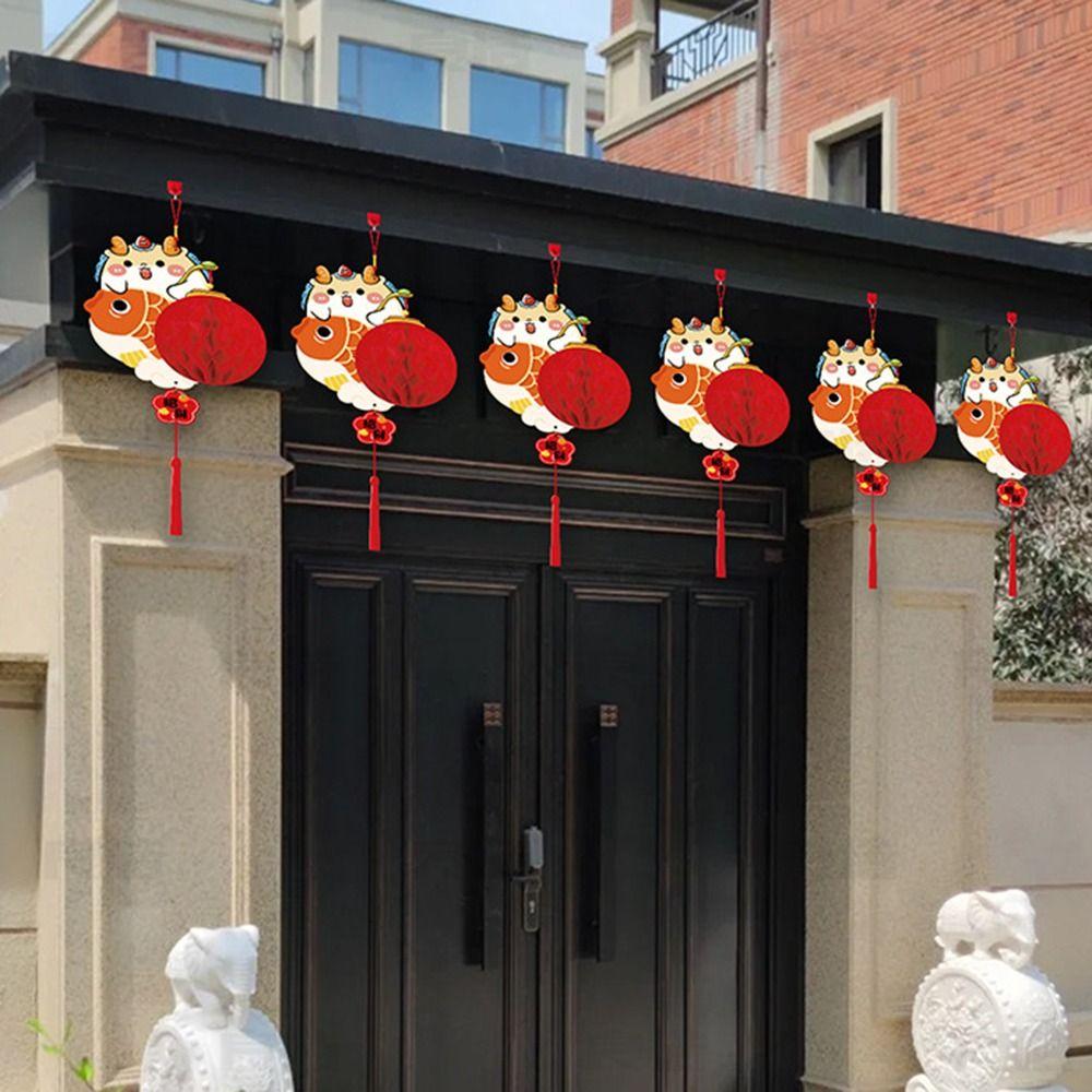 

Традиционный год Дракона сотовый шар фонарь многоразовые фонарики подвесные украшения для дома