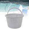 Pool Filter Basket 2 Inch 05280R0200 Universal Skimmer Basket Large Size Filter Basket Replacement with Handle for Swimming Pool