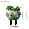 2D Flat Cute Couple Cats- Outdoor Potted Plant Garden Stake Decoration, Charming Cat Bonsai Statue Garden Stakes, Perfect for Yard and Lawn Decoration