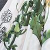 2026 New Summer Women Floral Print Short Sleeve Midi Long Elegant Gorgeous Bridesmaid Cocktail Party Dress with Round Neck