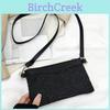 Elegant White And Black Clutch Bag With Sparkling Rhinestones For Stylish Outings