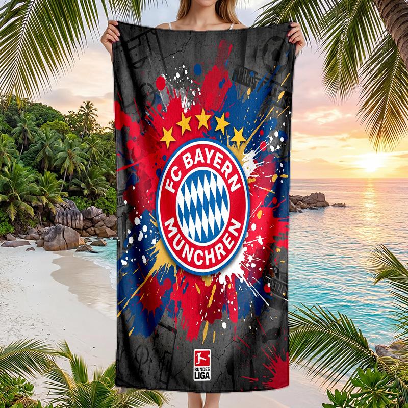 Asciugamano da Spiaggia Bayern Monaco Asciugatura Rapida Microfibra Assorbente Portatile da Viaggio Asciugamano da Nuoto