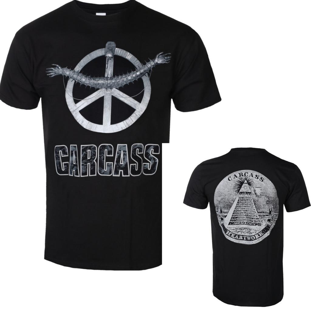 Top Carcass Graphic Cotton Band Tshirt Unisex Summer Short Sleeve Fashion Brand Tee Luxury Casual Vintage Tees