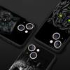Animal Lion Wolf Tiger Phone Case For iPhone 17 16 15 Pro Max 11 12 13 14 7 8 Plus SE 2020 X XR XS Cover Soft Black