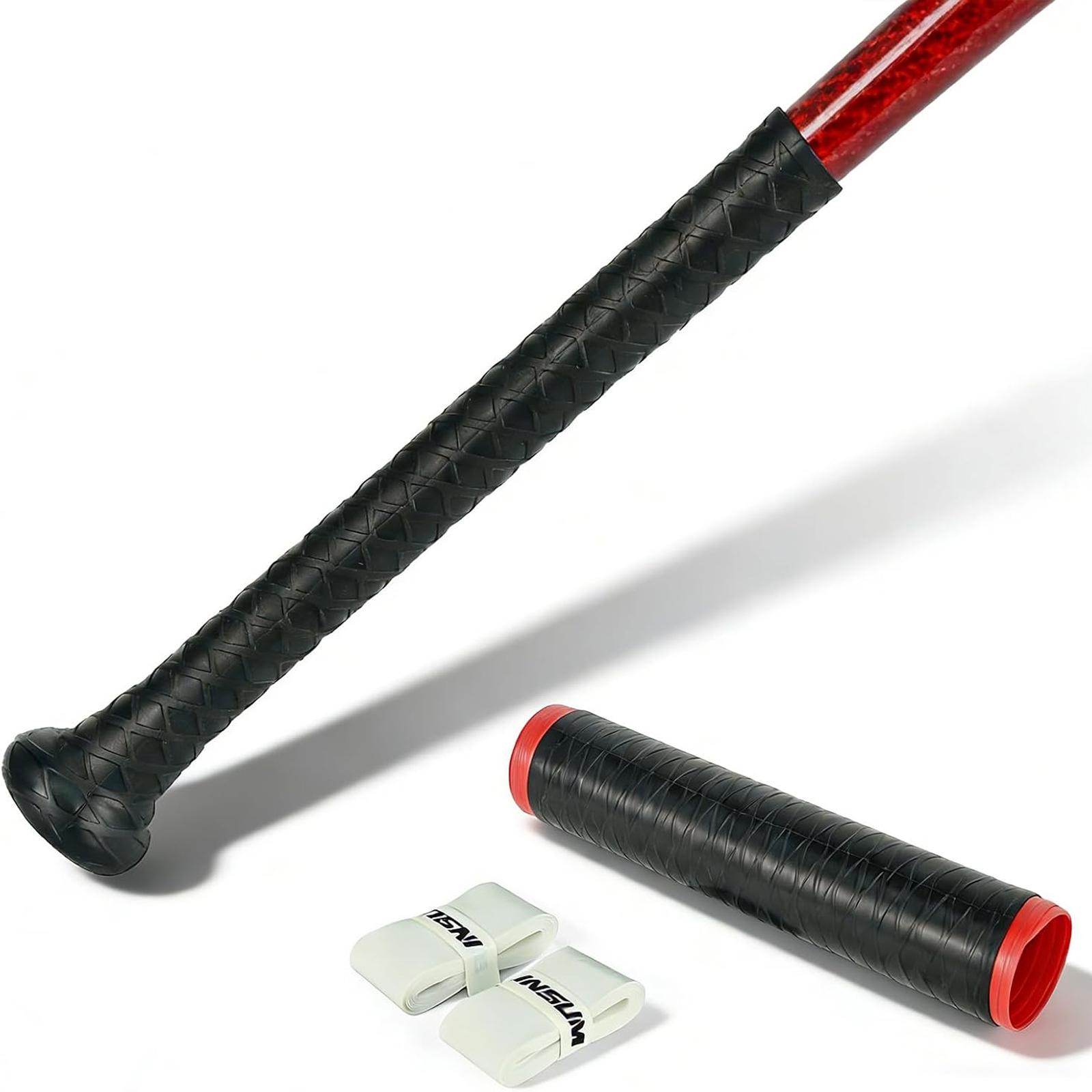 

INSUM Silicone Baseball Grip Tape 3D Textured Surface & Quick Installation Durable Bat Handle Wrap for Kinds of Sports Equipment