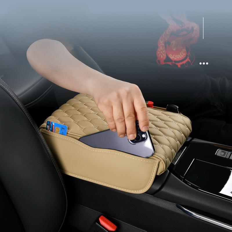 1PC Car Good Things Car Heightening Storage Armrest Box Pad Memory Cotton Car Storage Box Pad Heightening Pad