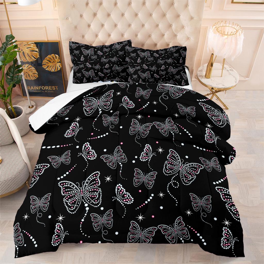 Husky Animal Quilt Fat Quilt Feather Silk Cotton Vacuum Packaging Digital Printing New Arrival Three-piece Quilt Cover Set