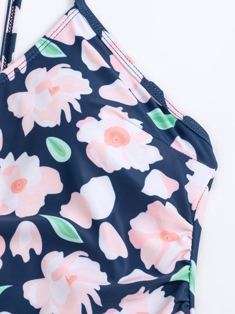 Floral One-Piece Slimming Fashion Women's Bikini Swimsuit