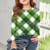 Girls Long Sleeve T Shirts Kids Fall Tops Crewneck Printed Basic Tees Saint Patrick's Day